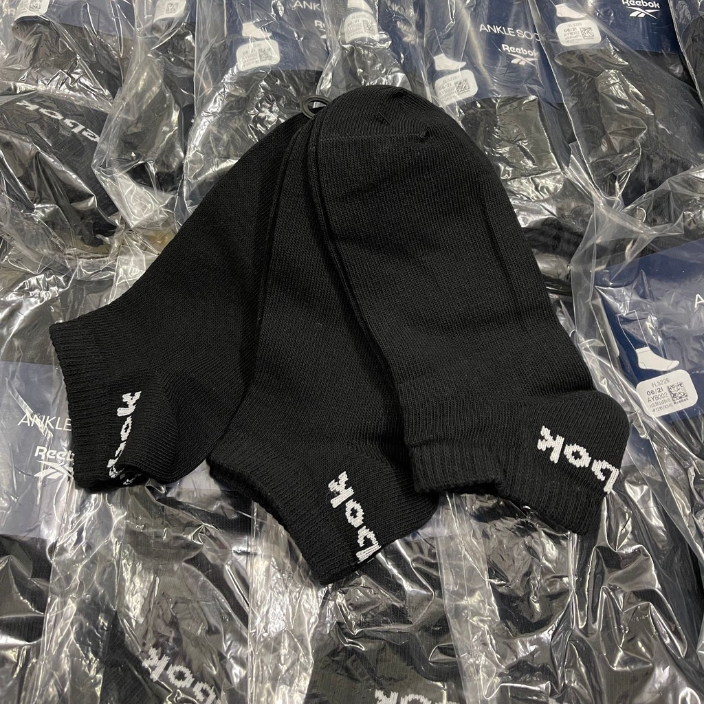 Tất Reebok Active Core Ankle Socks 3 Pairs Có size nam nữ ạ! Loại cổ trung & cổ thấp FL5226 FL5223
