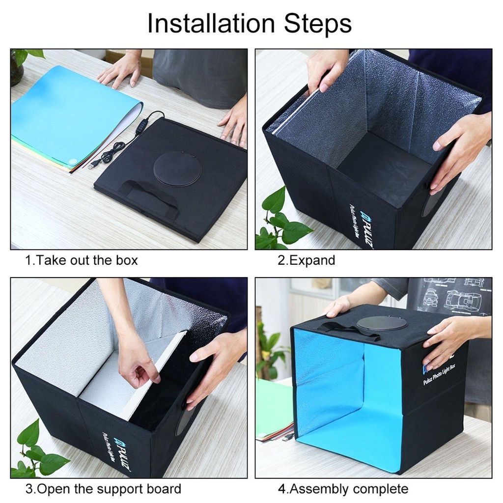 Hộp Đèn Giấy 30cm 6 Màu Sắc Dùng Làm Phông Nền Chụp Ảnh