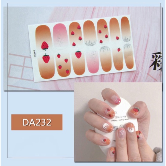 FOLLOW TẶNG 3KHÀNG CÓ SẴN 10 Kiểu - Bộ Sticker Dán Móng Nghệ Thuật Hàn Quốc Dễ ThươngCHỌN MẪUVOUCHER 100K