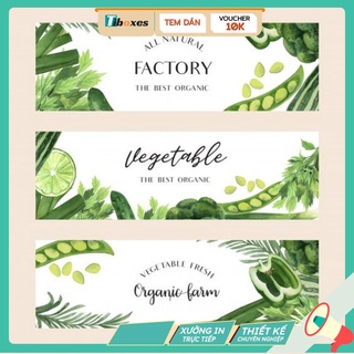 In Tem Rau Củ Quả Healthy Dán Đẹp Chất Lượng TiBoxes Thiết Kế In Ấn Bao Bì
