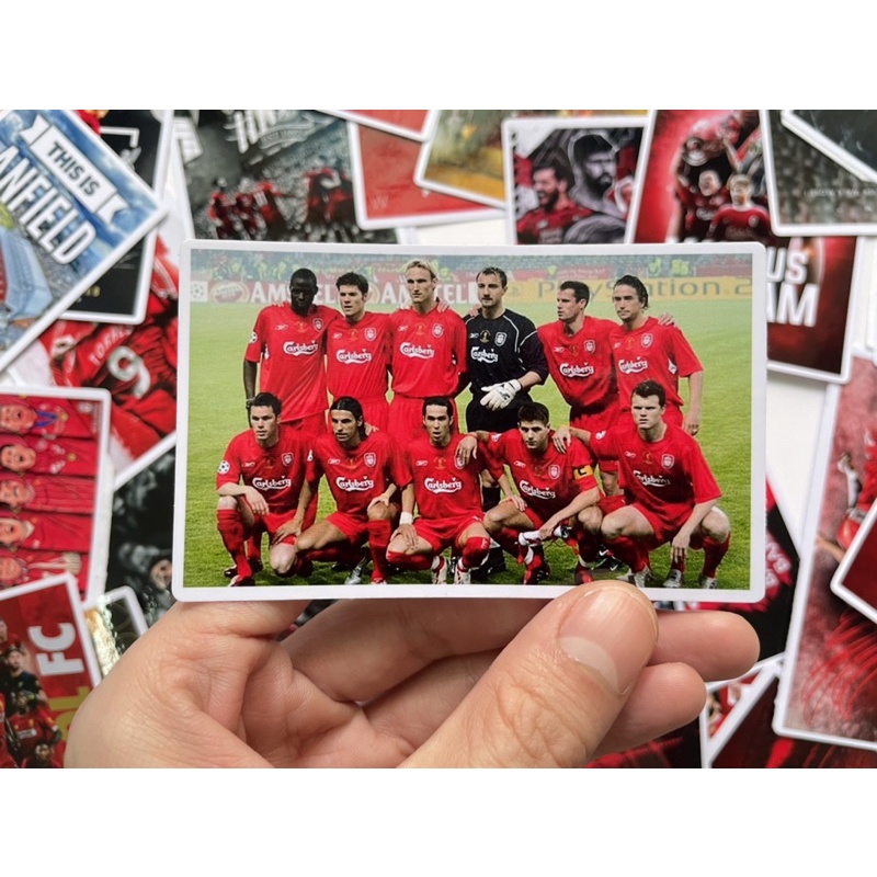 Set 40 hình dán sticker trang trí CLB LIVERPOOL, hình dán pvc, hình dán laptop