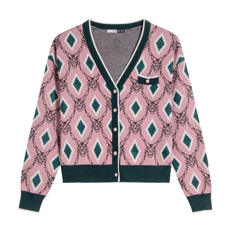 Áo len hoạ tiết Lily