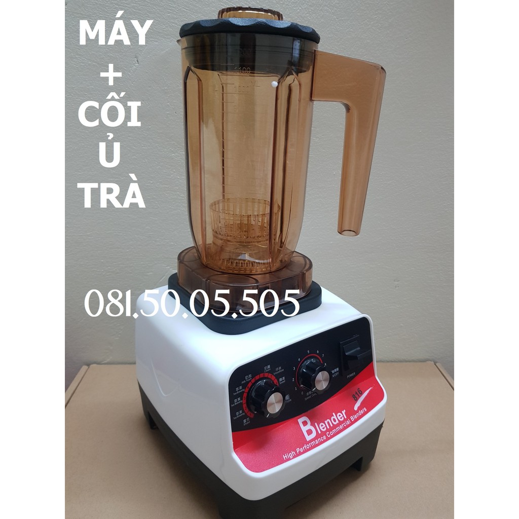 Máy đảo trà đa năng Blender 816 với 4 cối xay cho các chức năng khác nhau - Thiết bị trà chanh