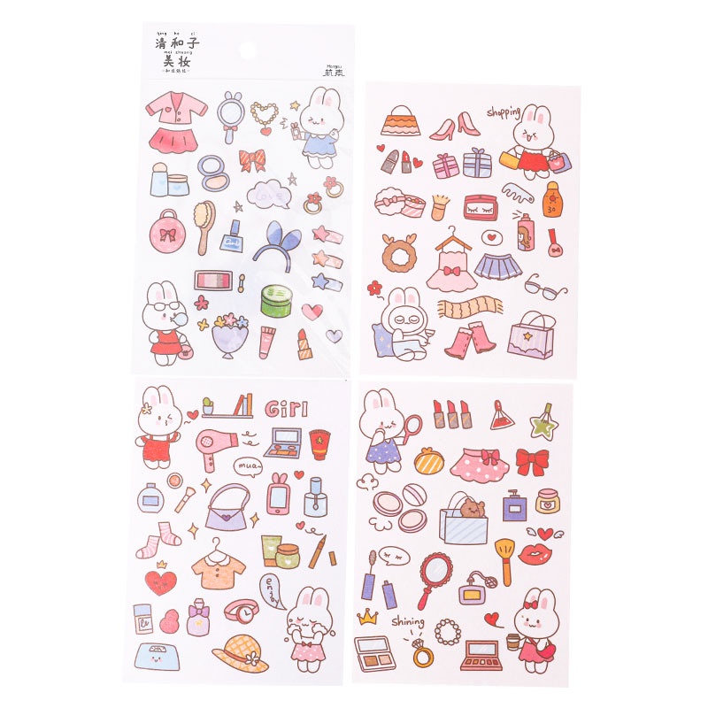 Bộ 4 Tấm Sticker Dán Trang Trí Thủ Công DIY Hình Kiyoko