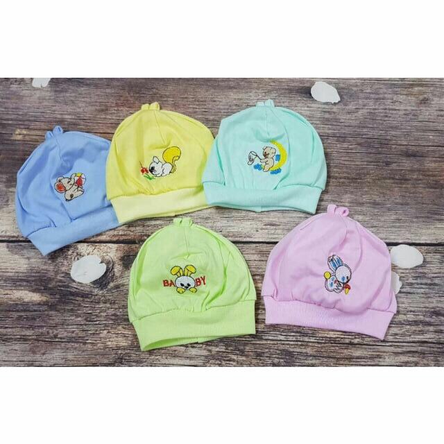 mũ cottong cho bé sơ sinh