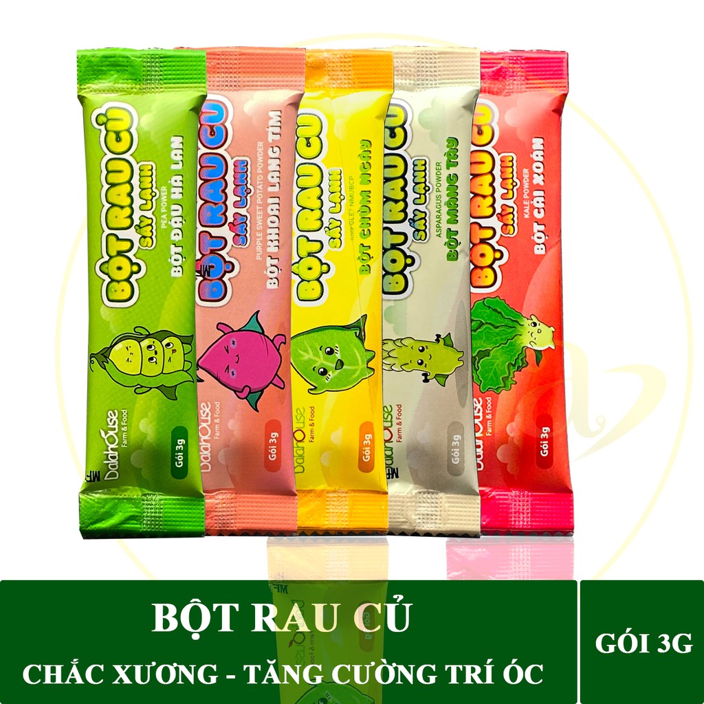 Bột rau dinh dưỡng sấy lạnh cho bé Dalahouse 63g | rắc cháo | cơm | bánh | hỗ trợ phát triển n.ão bộ và sức khỏe cho trẻ