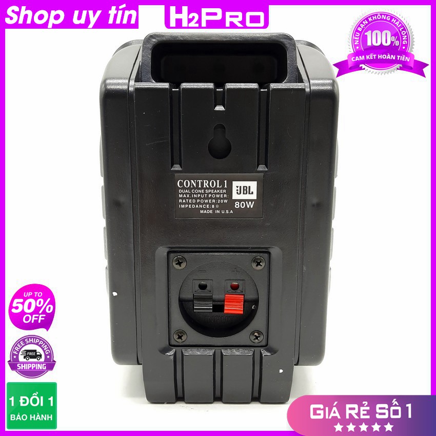 [RẺ VÔ ĐỊCH] Đôi loa lời Control 1 Pro 80W H2Pro 80W-8 ôm (2 loa), hàng xịn nghe hay, loa quán cafe, nhà hàng (tặng 6m d