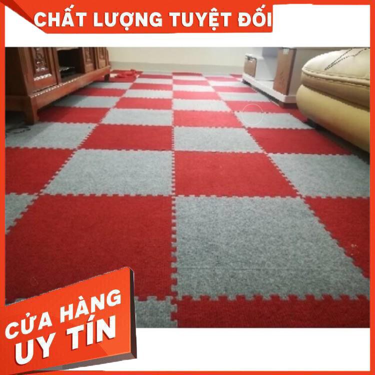 Bịch 18 miếng thảm lót nỉ trải sàn nhà cao cấp kích cỡ 31x31cm/ 1 tấm -Hàng Việt Nam chất lượng cao - Hàng nhập khẩu