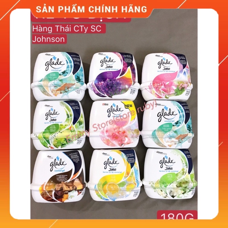 SÁP THƠM GLADE HÀNG CÔNG TY SCJ JHONSON NHẬP KHẨU THÁI LAN 180G(sáp lên giá)