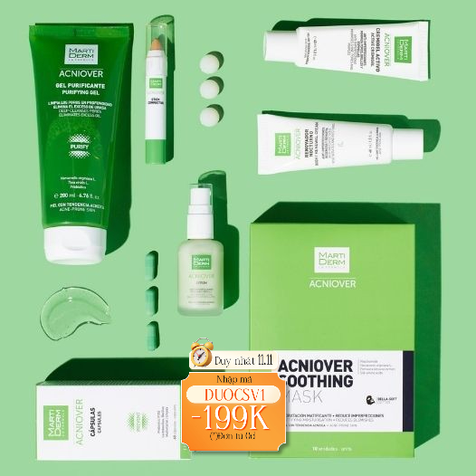 [HÀNG NHẬP KHẨU] Viên Uống Ngăn Ngừa Mụn MartiDerm Acniover Capsules 60 viên