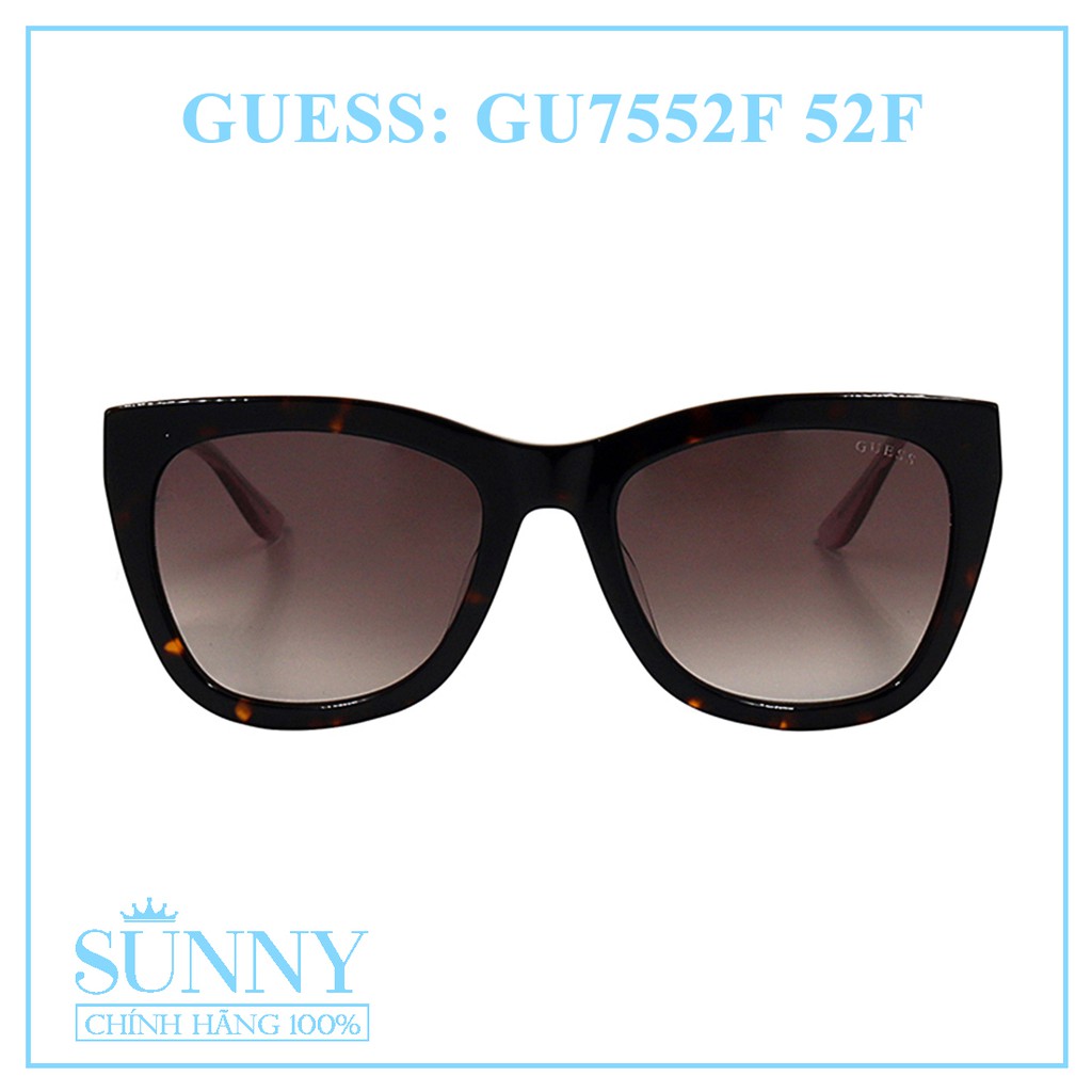 Kính mát thời trang Guess GU7552F nhiều màu chính hãng, thiết kế dễ đeo bảo vệ mắt