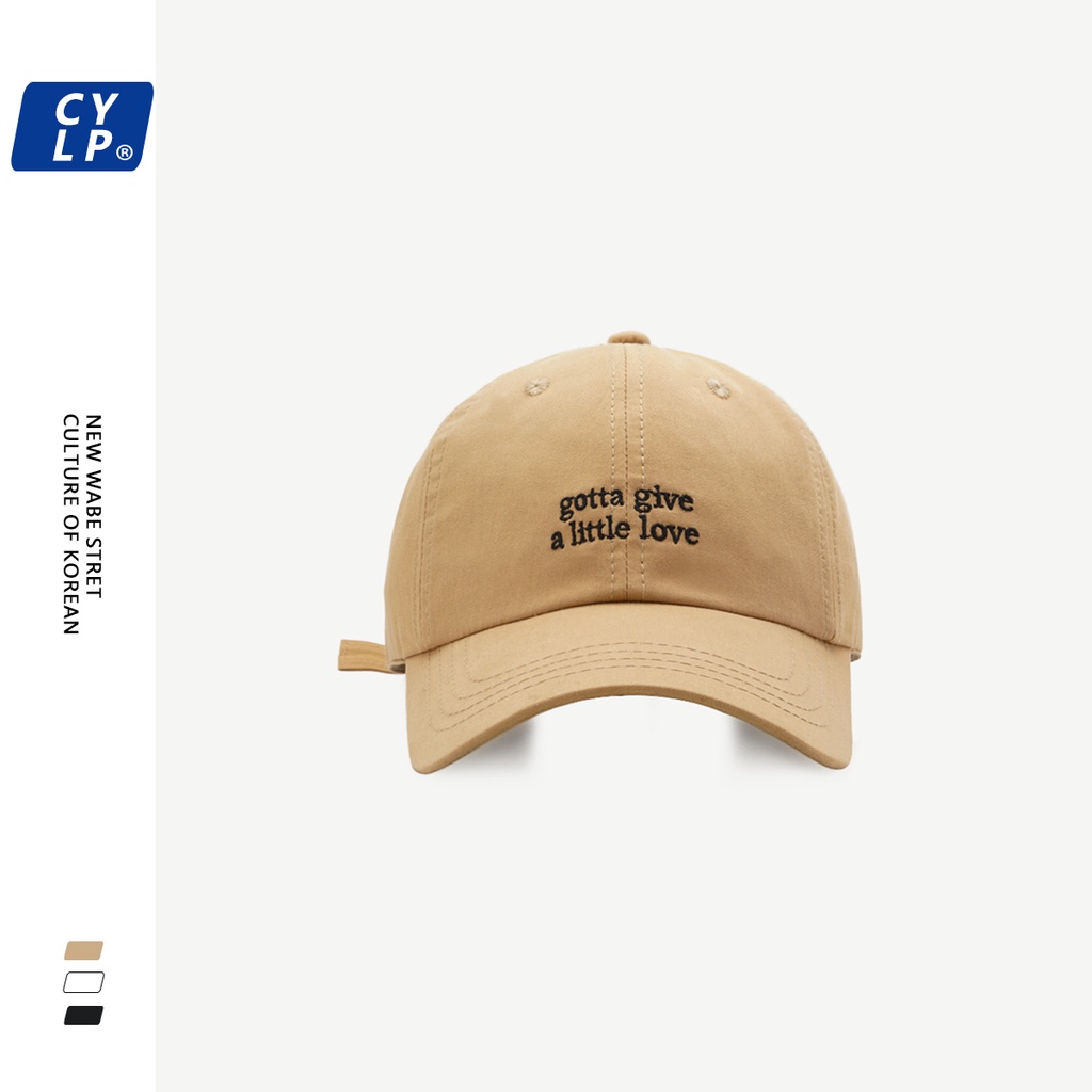 Nón Lưỡi Trai Mềm Thêu Chữ Nhỏ Phong Cách Hàn Quốc Cho Nam Và Nữ