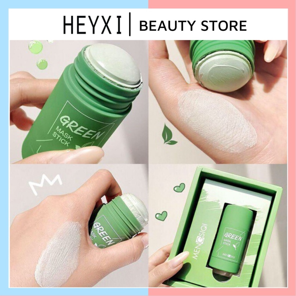Mặt nạ lăn HEYXI Solid Mask Mặt nạ bùn chiết xuất trà xanh cà tím HMN1