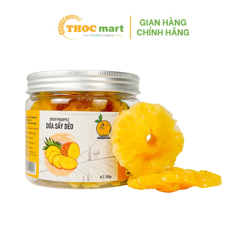 [ THOCmart.vn ] Trái cây sấy dẻo King Food - SaDaVi đặc biệt hộp nhựa 200g