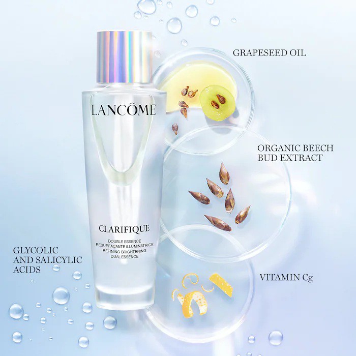 LANCOME  Nước thần kép Clarifique Exfoliating &amp; Hydrating Face Essence with Glycolic Acid