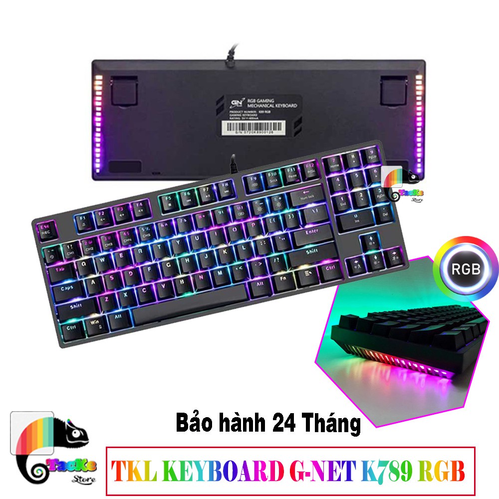 [ Hàng Hot ]  Bàn Phím Cơ RGB G-Net K89 89 phím Tenkeyless I Gaming TKL Keyboard Gnet EK3