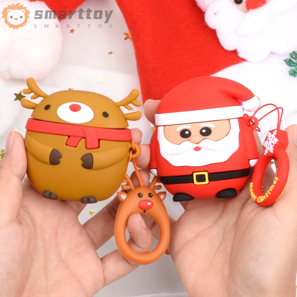 Vỏ Bảo Vệ Hộp Sạc Tai Nghe Airpods 1 2 Bằng Silicon Họa Tiết Giáng Sinh Dễ Thương | BigBuy360 - bigbuy360.vn