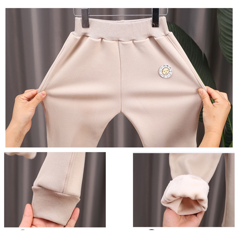 Quần thể thao AMILA lót lông cừu dày dặn thời trang cho bé