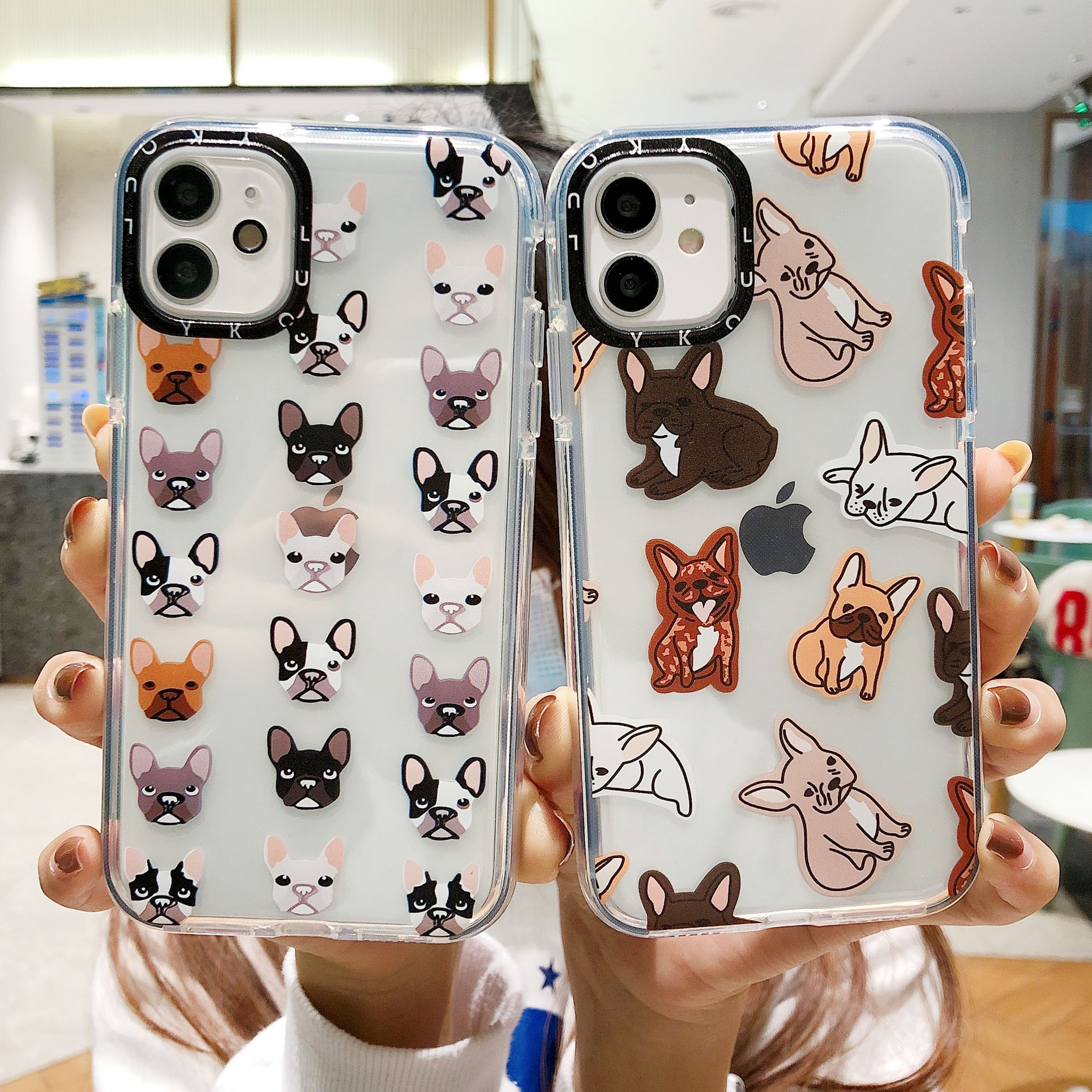 Iphone 12 11 Pro Max Se 2020 Xs Max Xr 6s 8 7 Plus 12 Mini ốp điện thoại Tpu Chống Sốc Trong Suốt In Hình Chú Chó Dễ Thương Cho | BigBuy360 - bigbuy360.vn