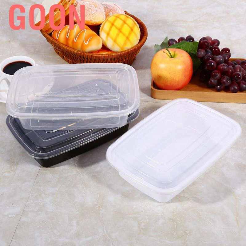 GOON Set 10 Hộp Đựng Thức Ăn Có Nắp Đậy Tiện Dụng