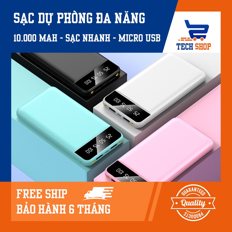 SẠC DỰ PHÒNG TÍCH HỢP MÀN HÌNH LED PIN DỰ PHÒNG DUNG LƯỢNG 10000MAH KJ-A110