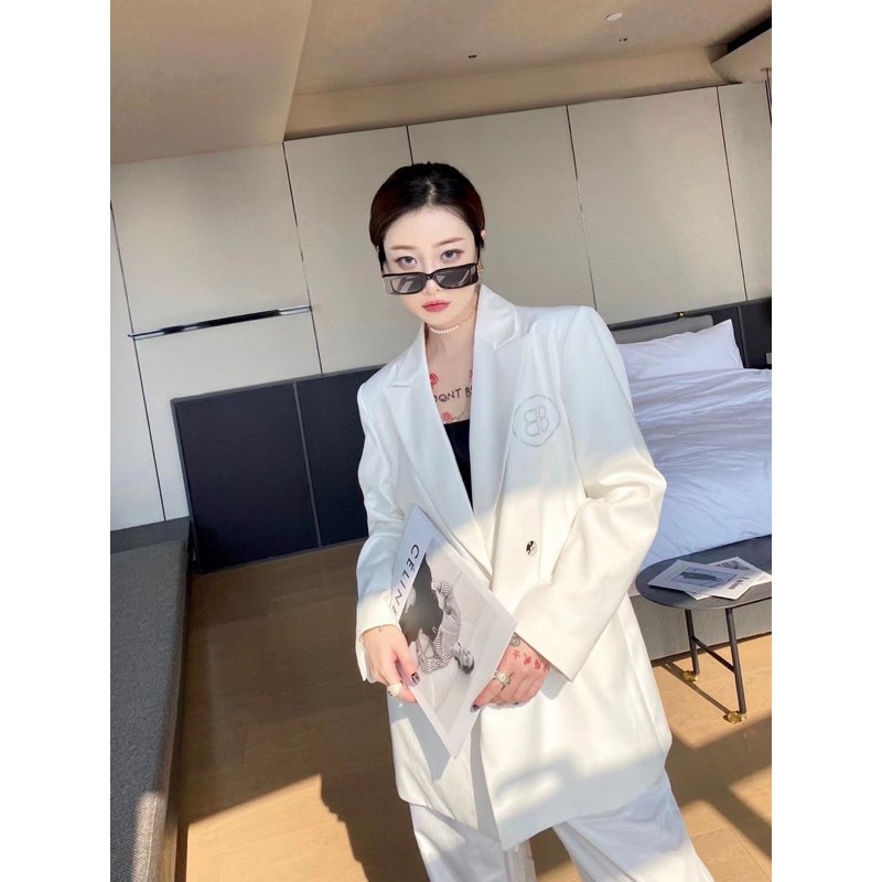 Set trang phục vest cho nữ thương hiệu Balenciaga cao cấp
