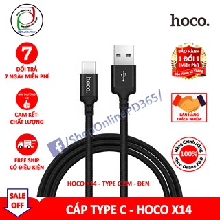 |CHÍNH HÃNG| DÂY DÙ SẠC NHANH TYPE C SIÊU BỀN - HOCO X14 (Dài 2 mét)