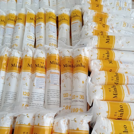 Bông Tẩy Trang Nhật Bản Minho bông Cotton 150 miếng