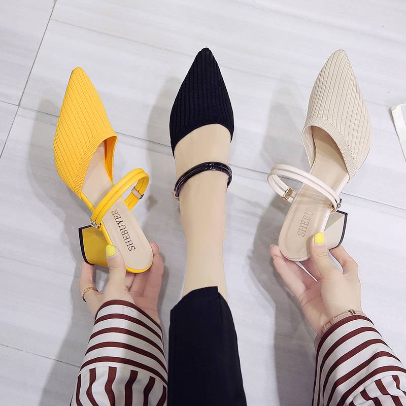 Dép Cao Gót Thiết Kế Mới Cao Cấp Thời Trang Dành Cho Mùa Hè Thu