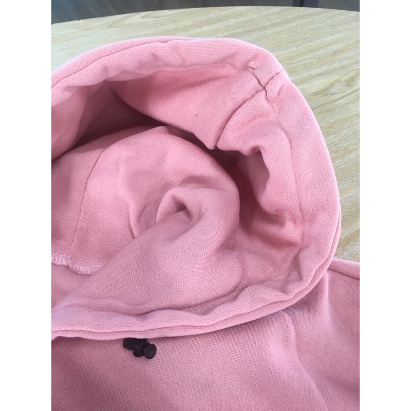 Áo khoác hoodie zip trơn nỉ nữ có dây kéo như hình KNT01 | BigBuy360 - bigbuy360.vn
