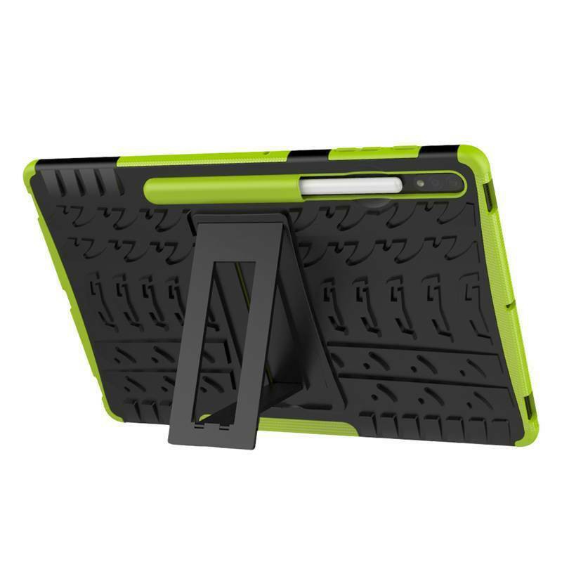 Ốp điện thoại silicone chống sốc có giá đỡ thích hợp cho Samsung Galaxy Tab S7 Plus 12.4 "Sm-T975 T970