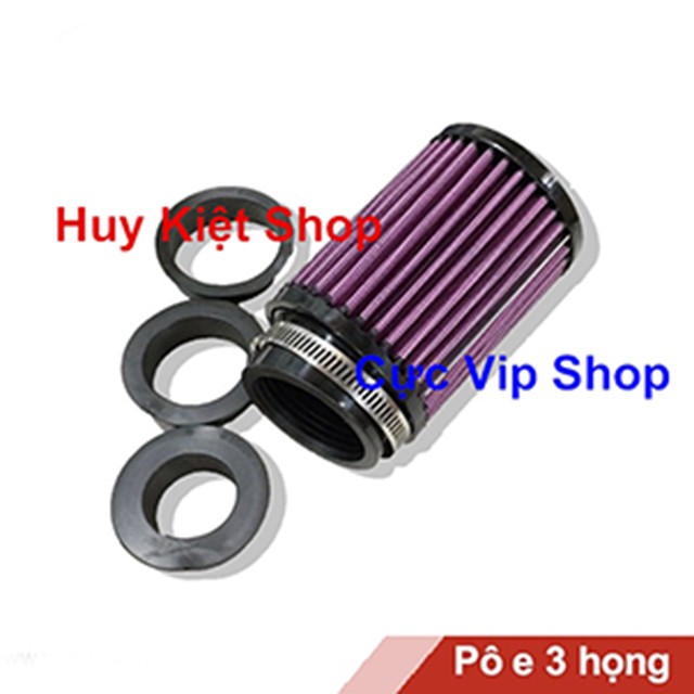 (Gắn Sonic-Exciter-Winner-Raider-Satria) Pô E Tăng Tốc 3 Họng Bình Bông Mai