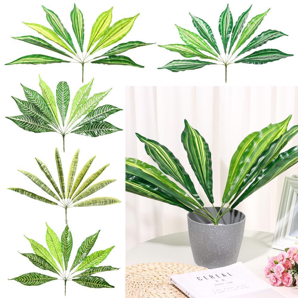 Chậu Cây Nhiệt Đới Nhân Tạo Để Bàn Trang Trí Nhà Cửa