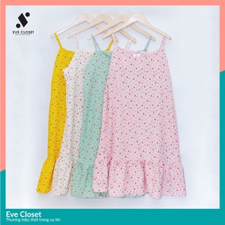 Váy ngủ nữ, Đầm hoa nhí mặc nhí mặc nhà dễ thương - EveCloset