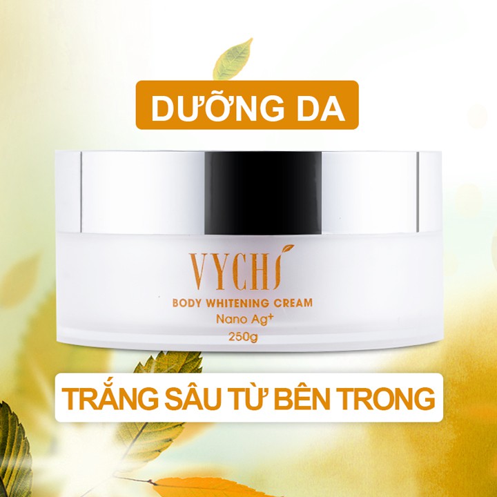 Combo 2 hộp kem body NANO BẠC 250gr - Kem dưỡng trắng da toàn thân, cấp ẩm cho da, không bắt nắng an toàn cho người dùng