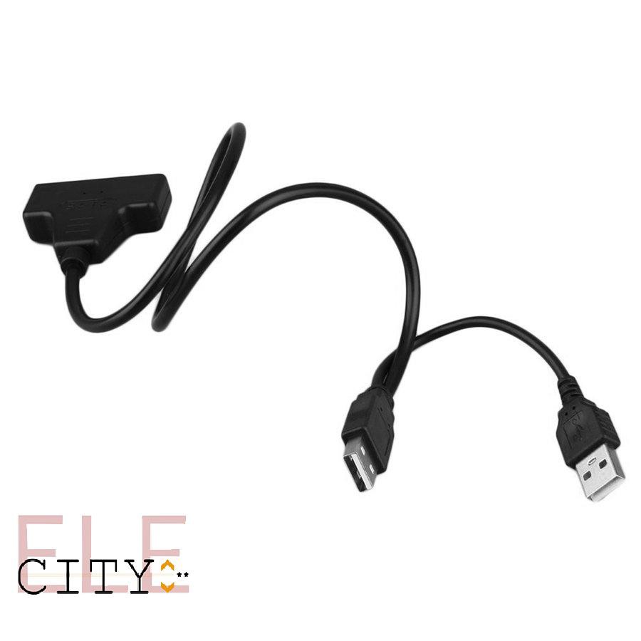 Cáp Chuyển Đổi 107ele Usb 2.0 Male Sang Sata 7 + 15p 22 Pin Cho Ổ Cứng 2.5 &quot;Ssd / Ổ Cứng