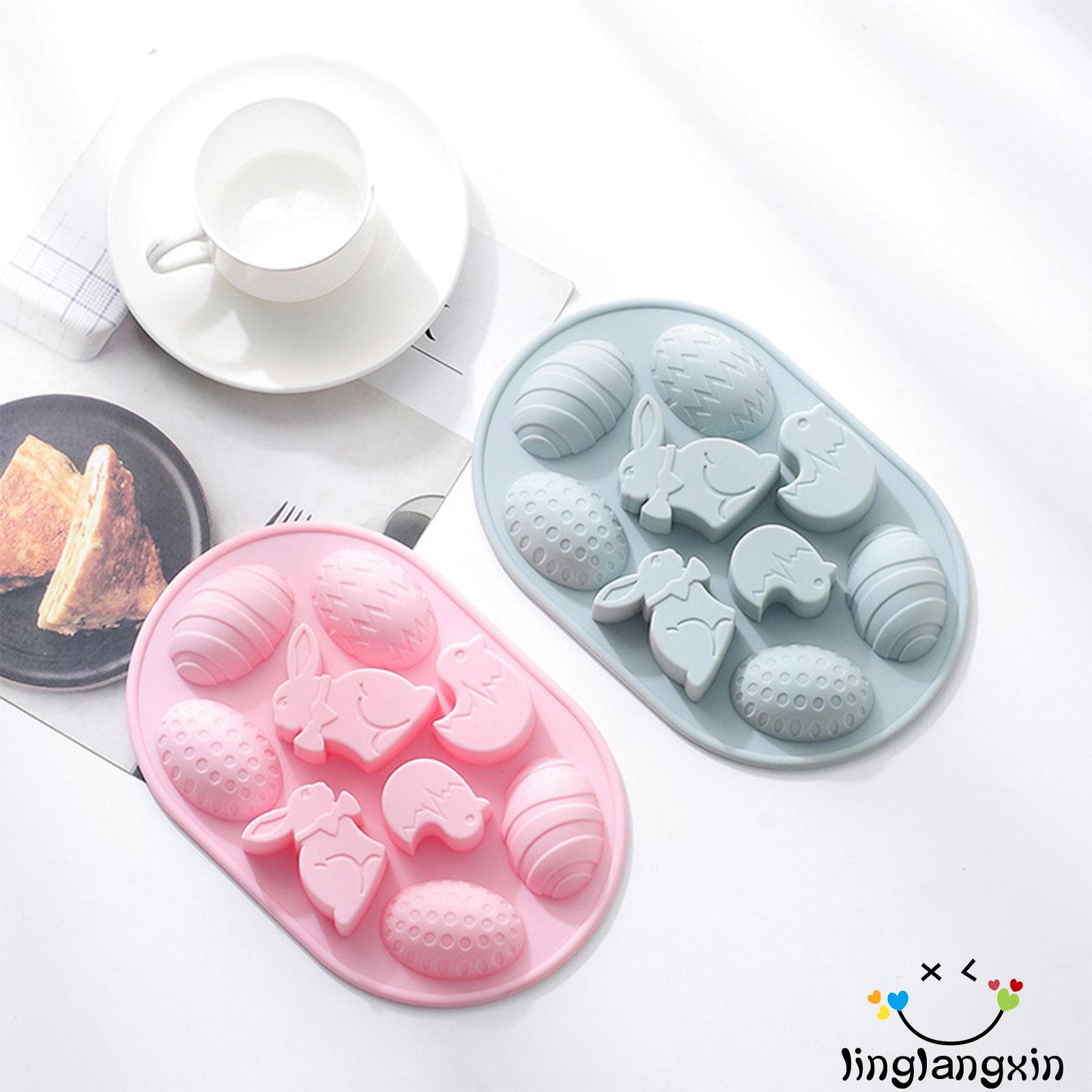 Khuôn Silicone Làm Bánh Hình Thỏ Đáng Yêu