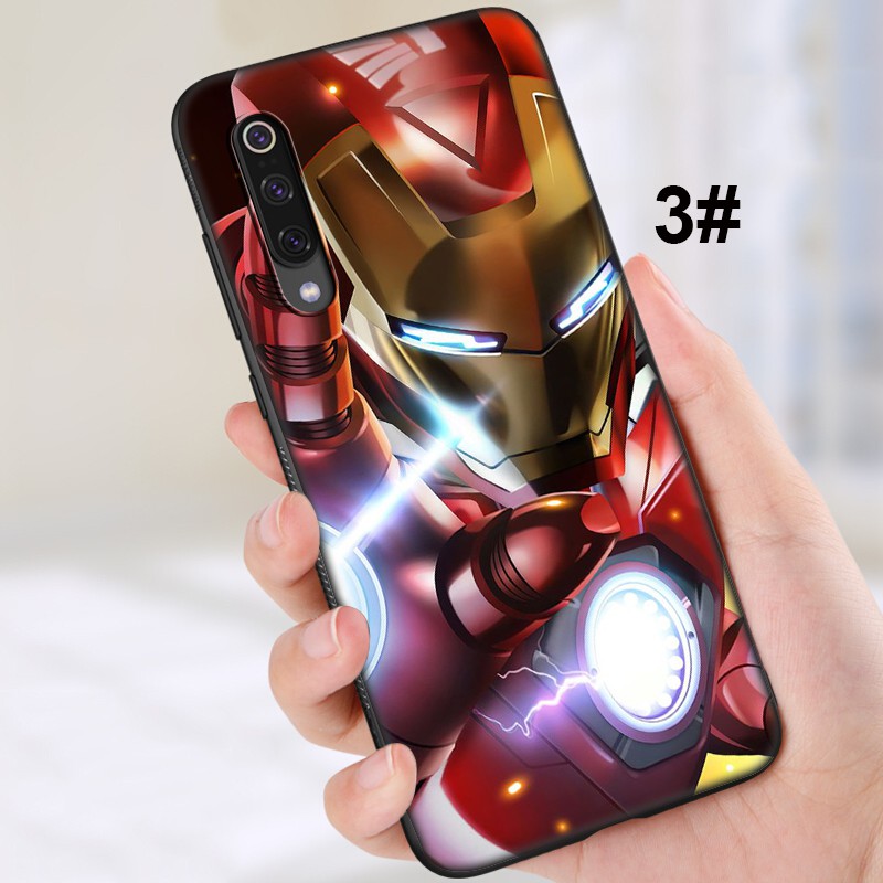 MARVEL Ốp Lưng Mềm In Hình Iron Man Cho Xiaomi Mi A1 A2 A3 Lite Poco X3 Nfc F2 Pro 5x 6x Pocophone F1