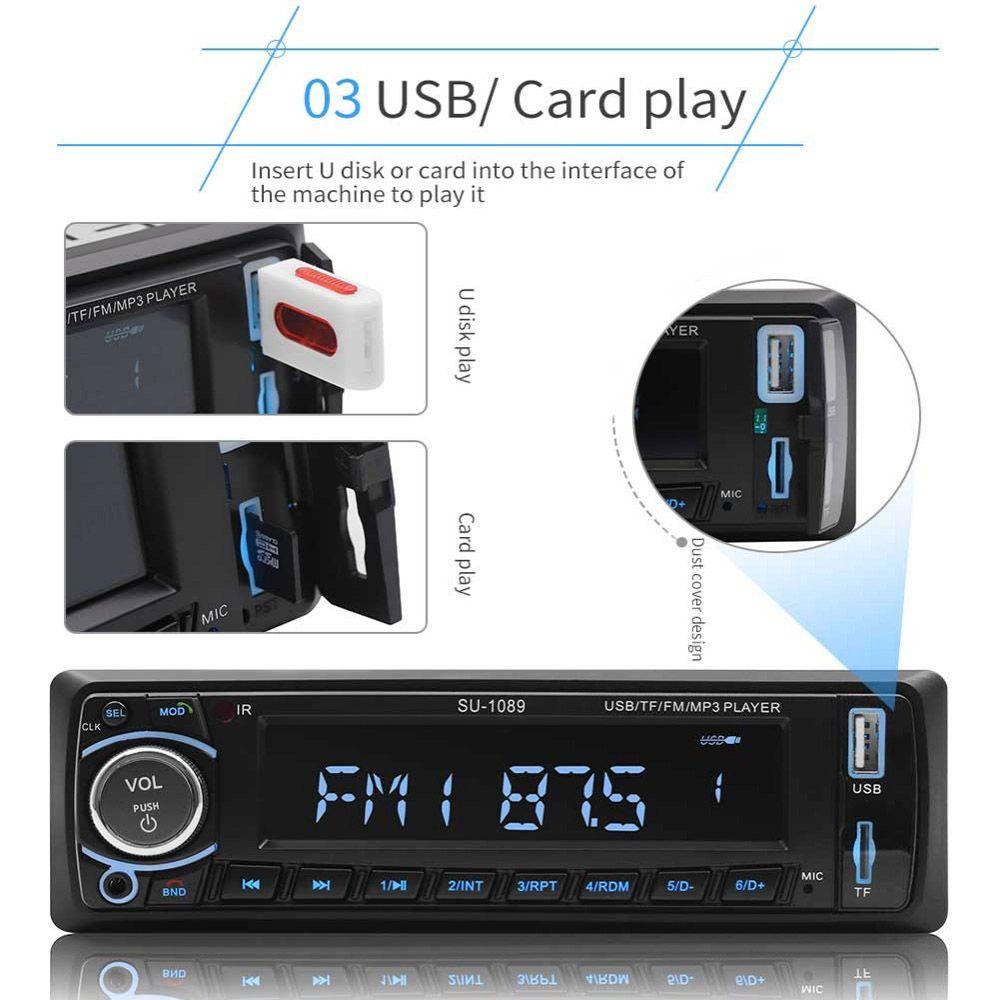 Máy Nghe Nhạc MP3 / FM / USB / AUX Rảnh Tay Cho Điện Thoại