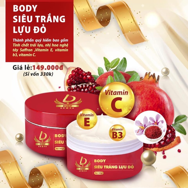 Combo 3 hủ kem lựu đỏ