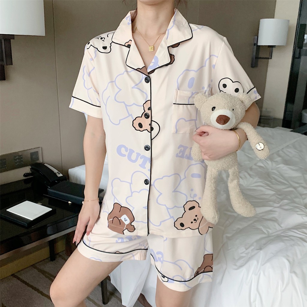 Bộ đùi Nữ, Bộ ngắn Pijama Cotton, Bộ Mặc Nhà Nữ Mùa Hè, Đồ Bộ CiCi, Đồ Ngủ Đẹp, Thời Trang Nữ