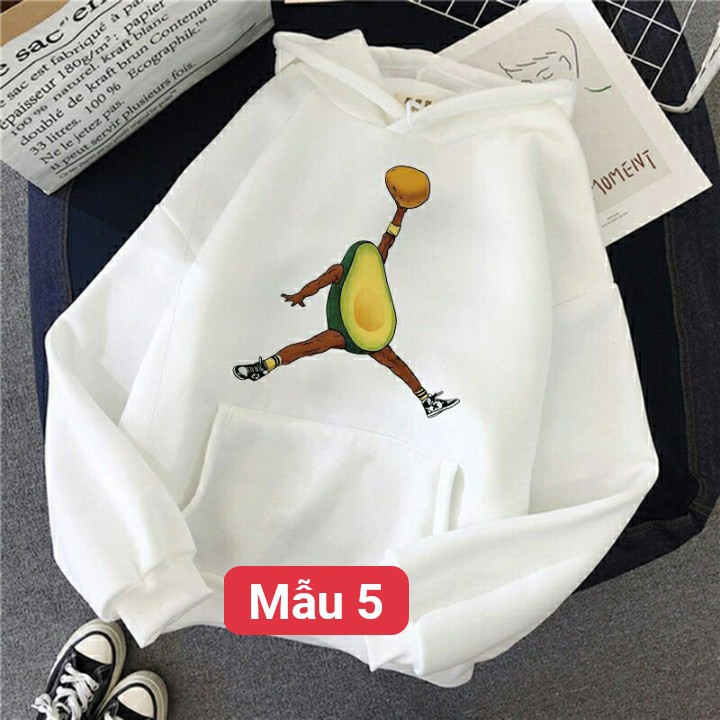 Áo hoodie các mẫu bơ nhiều hình kute chất nỉ bông dày siêu ấm, cho các bạn đi dạo phố, hẹn hò, đi du lịch.