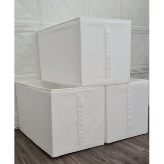 Set 3 hộp vải 31x34x33cm skubb ikea