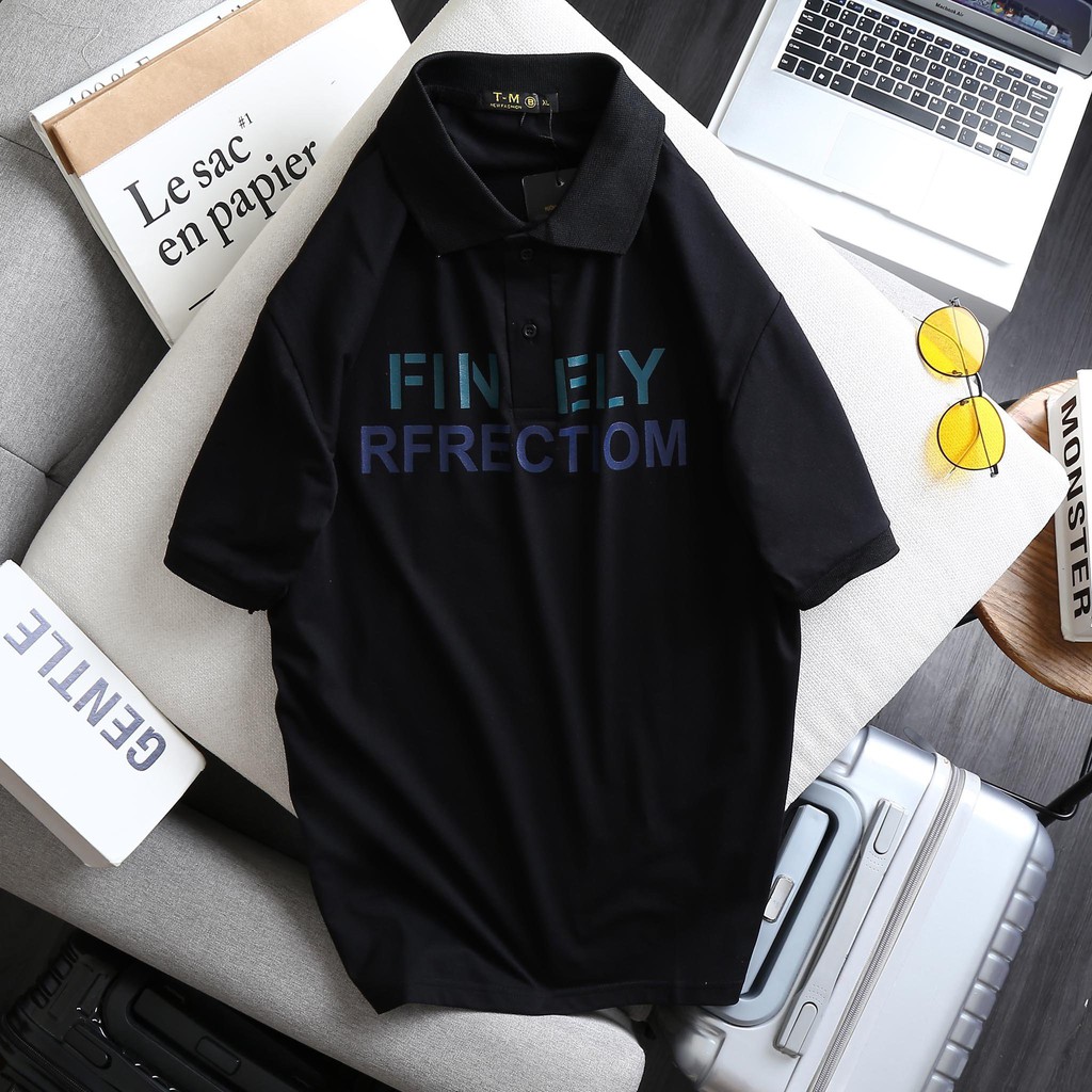 Áo Polo Nam Tay Ngắn, Áo Thun Nam Cổ Bẻ OBOKFASHION, Phong Cách Thời Trang Cao Cấp Màu Đen - Trắng ACB01 | BigBuy360 - bigbuy360.vn