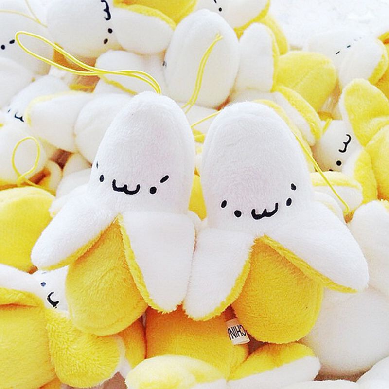 Móc khoá trang trí hình quả chuối siêu đáng yêu