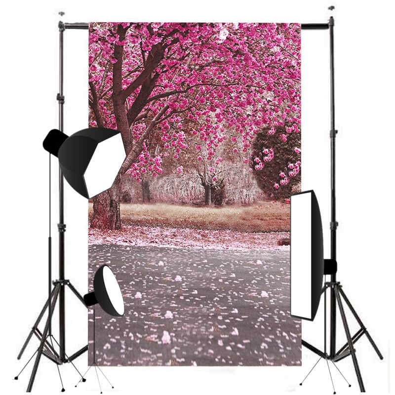 Phông nền chụp ảnh studio hình cây hoa kích thước 3x5ft