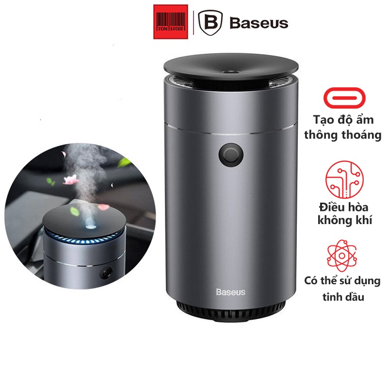 Máy phun sương tạo ẩm, máy xông tinh dầu Baseus dùng cho xe hơi Baseus Time Aromatherapy Humidifier 75ml