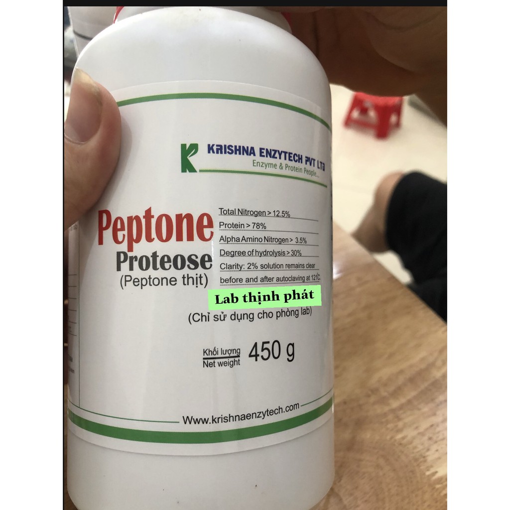 hóa chất Peptone Thịt – Proteose Peptone Dùng Trong Lên Men, Nuôi Cấy Vi Sinh Chai 450g