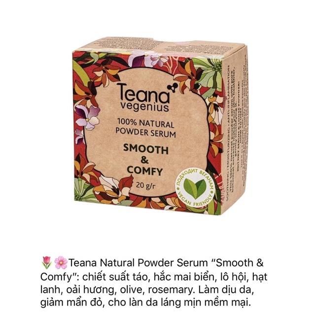 [SĂN SALE-Đủ Bill] Serum bột - phấn phủ kiêm dưỡng da Teana Vegenius 100% Natural Powder Serum | BigBuy360 - bigbuy360.vn