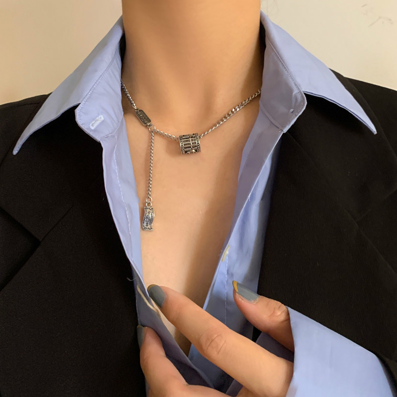 Dây chuyền mặt họa tiết đồng xu phong cách hip-hop cá tính